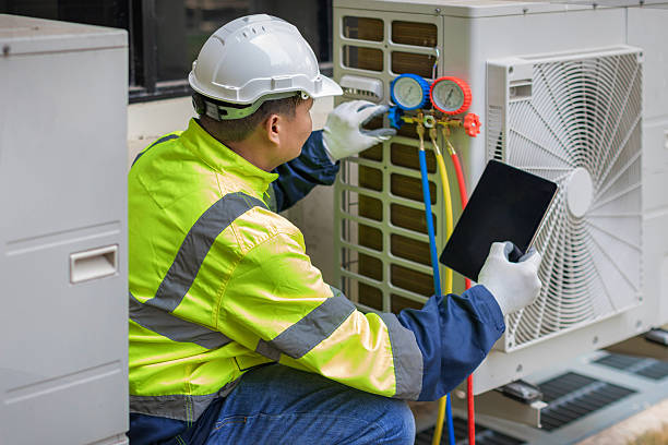 Professional Hvac Installation technician working in Hanna, IN